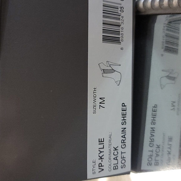 Vince Camuto Black Peep Toe Heels - Picture 6 of 6